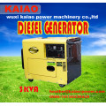 3kw pequeño generador diesel portable para el uso casero y el uso de la oficina, uso de la fábrica. ¡Buen precio!